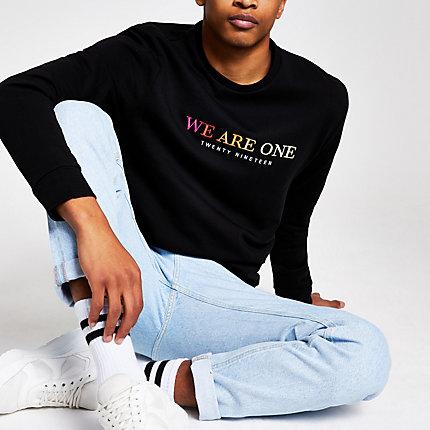 River Island Mens 'we Are One' Pride Sweatshirt