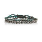 River Island Mensmetal 2 Pack Minimal Chain Bracelets