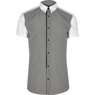 River Island Mens Contrast Back Slim Fit Shirt