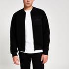 River Island Mens Maison Riviera Textured Bomber Jacket