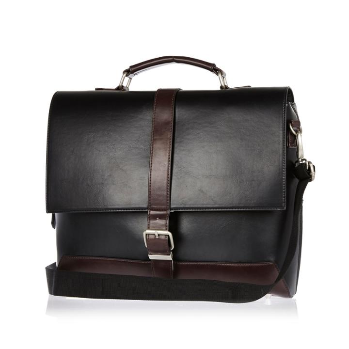 River Island Mensblack Smart Workbag