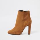 River Island Womens Wide Fit Square Toe Ankle Boots