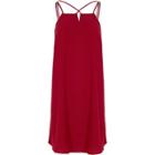 River Island Womens Cross Strap Back Slip Dress