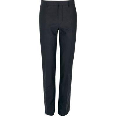 River Island Mens Linen-blend Skinny Suit Pants
