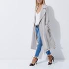 River Island Womens Petite Belted Duster Trench Coat