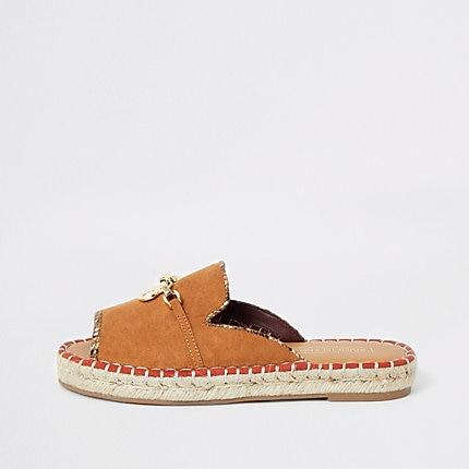 River Island Womens Espadrille Peep Toe Sandals