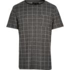River Island Mens Check T-shirt