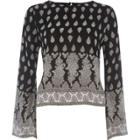 River Island Womens Paisley Bell Sleeve Top