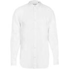 River Island Mens Only And Sons White Slim Fit Linen Shirt