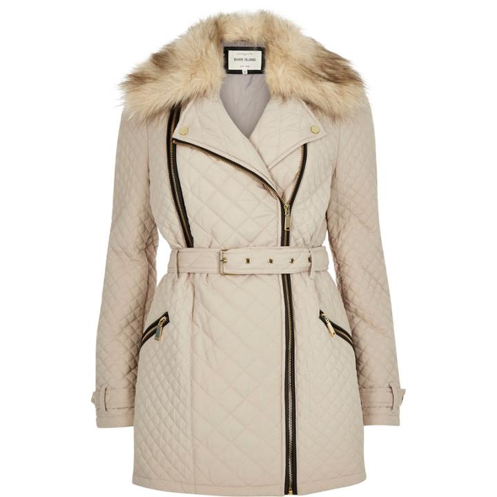 River Island Womens Quilted Padded Jacket