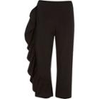 River Island Womens Frill Cropped Trousers
