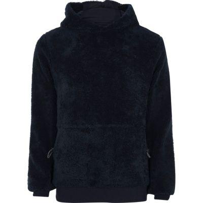 River Island Mens Faux Fur Hoodie