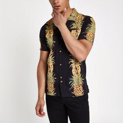Mens Bellfield Pineapple Print Shirt