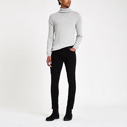 River Island Mens Sid Cord Skinny Stretch Trousers
