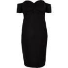 River Island Womens Plus Twist Front Bardot Dress