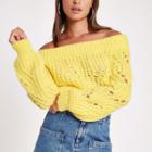 River Island Womens Knit Bardot Sweater