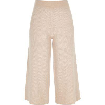 River Island Womens Ribbed Knit Culottes