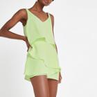 River Island Womens Layered Frill Playsuit