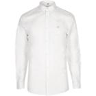 River Island Mens White Muscle Fit Wasp Embroidered Shirt