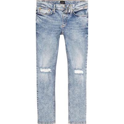 River Island Mens Ripped Knee Sid Skinny Jeans