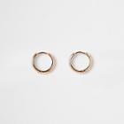 River Island Womens Gold Plated Sleeper Hoop Earrings