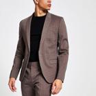River Island Mens Geo Print Skinny Suit Jacket