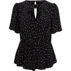 River Island Womens Polka Dot Twist Front Top