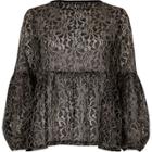 River Island Womens Lace Tiered Smock Top