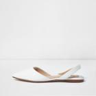 River Island Womens White Pointed Slingback Shoes