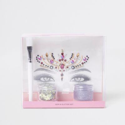 River Island Womens Primar Gem And Glitter Makeup Set