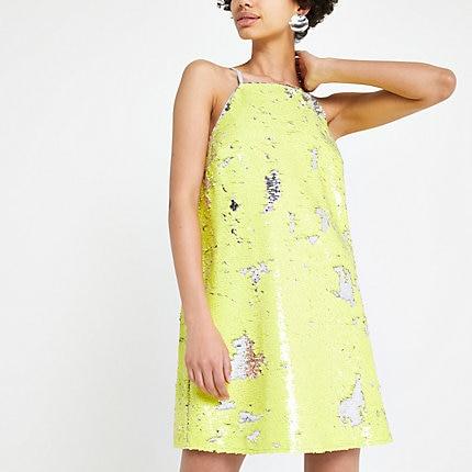 River Island Womens Sequin Slip Dress
