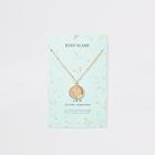 River Island Womens Leo Zodiac Sign Gold Colour Necklace