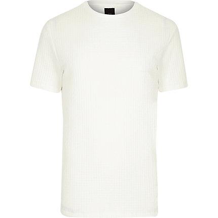 River Island Mens Ri Jacquard T-shirt