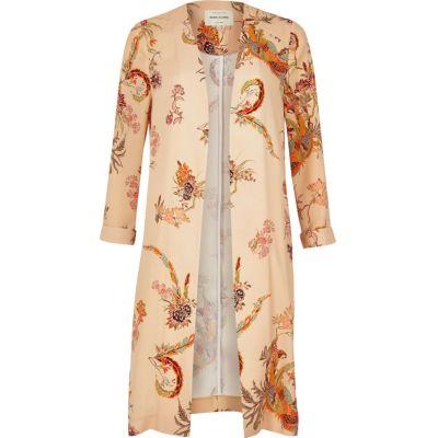 River Island Womens Print Duster Coat