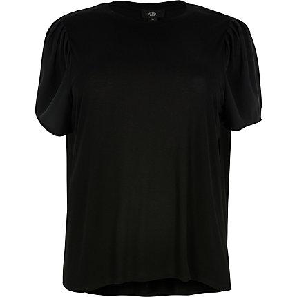 River Island Womens Plus Contrast Sleeve T-shirt