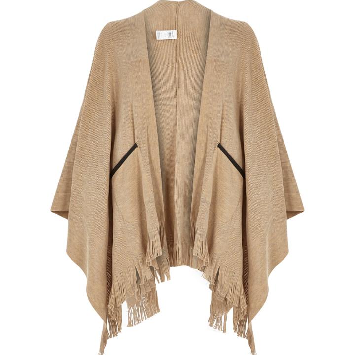 River Island Womens Fine Knitted Cape
