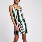 River Island Womens Stripe Tie Front Cami Dress