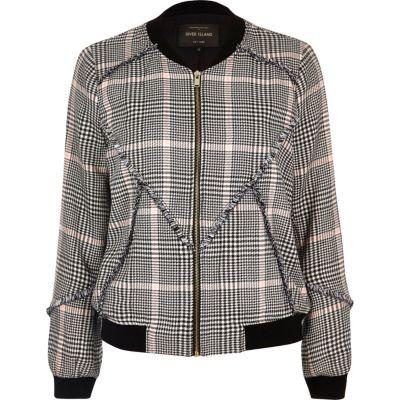 River Island Womens Patterned Bomber Jacket