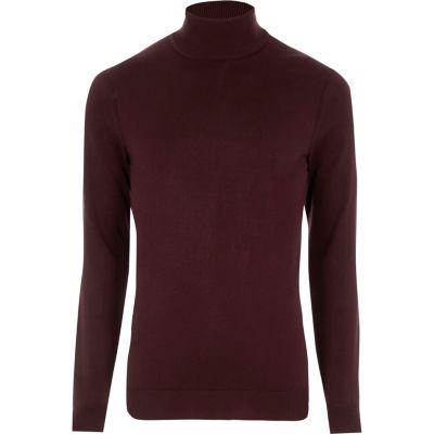 River Island Mens Roll Neck Long Sleeve Sweater