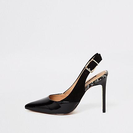 River Island Womens Pointed Toe Slingback Pumps
