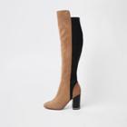 River Island Womens Knee High Contrast Boots