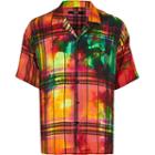 River Island Mens Jaded London Tie Dye Check Shirt