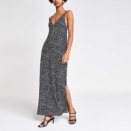 River Island Womens Spot Maxi Slip Dress