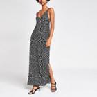 River Island Womens Spot Maxi Slip Dress