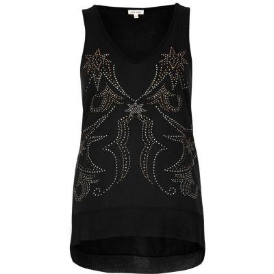 River Island Womens Studded Western Tank Top