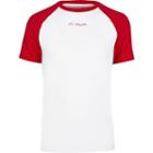 River Island Mens White R96 Raglan Muscle Fit T-shirt