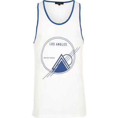River Island Menswhite Sports Printk