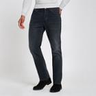 River Island Mens Distressed Straight Leg Jeans
