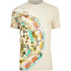 River Island Mens Tie Dye Muscle Fit T-shirt