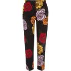 River Island Womens Floral Cropped Slim Fit Trousers